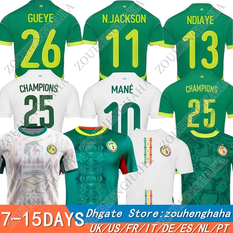 S-4XL Senegal soccer jerseys 2026 27 MANE N.JACKSON KOULIBALY SARR NDIAYE NIAKHATE football shirts kids kit 2025 national team fans Player