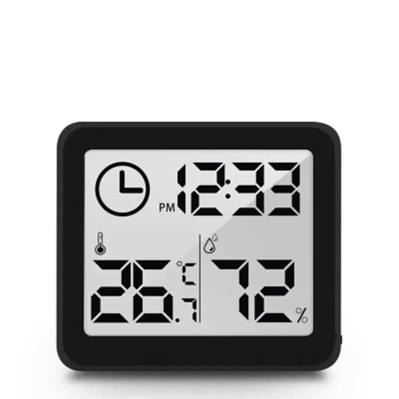 Digital Desk Wall Clock with Temperature Humidity Large Display Battery Operated clock for Home Kitchen Office Desk Decorations D260318