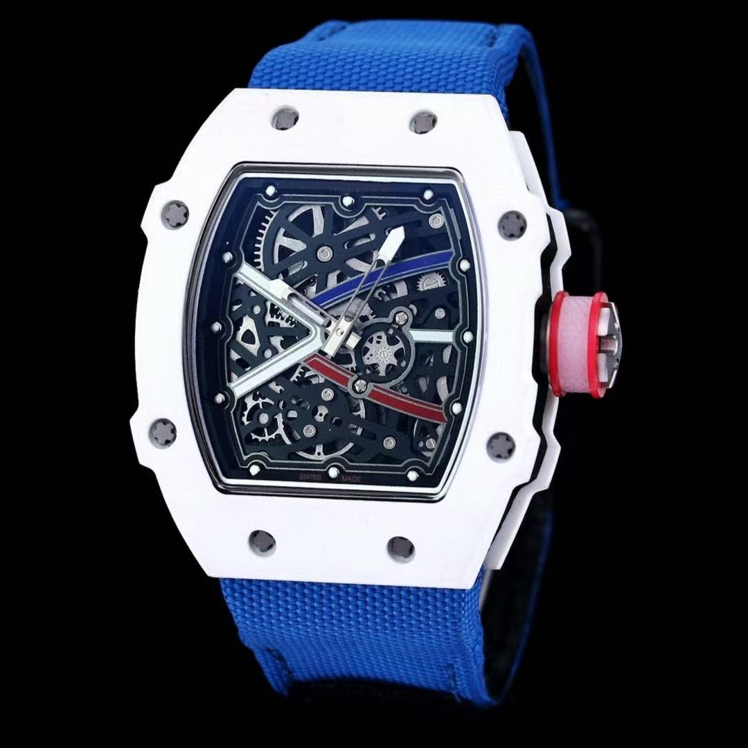 Mens Designer Richaly Rd Millies Watch Rubber Strap AAA Luxury Richerd Miller Watch Man Watch Woman Watch Top Quality Chronograph Quartz Automatic Watch Bo