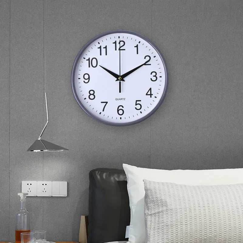 Wall Clock Plastic Round 8-Inch Simple and Stylish Digital Pointer Scale D260318