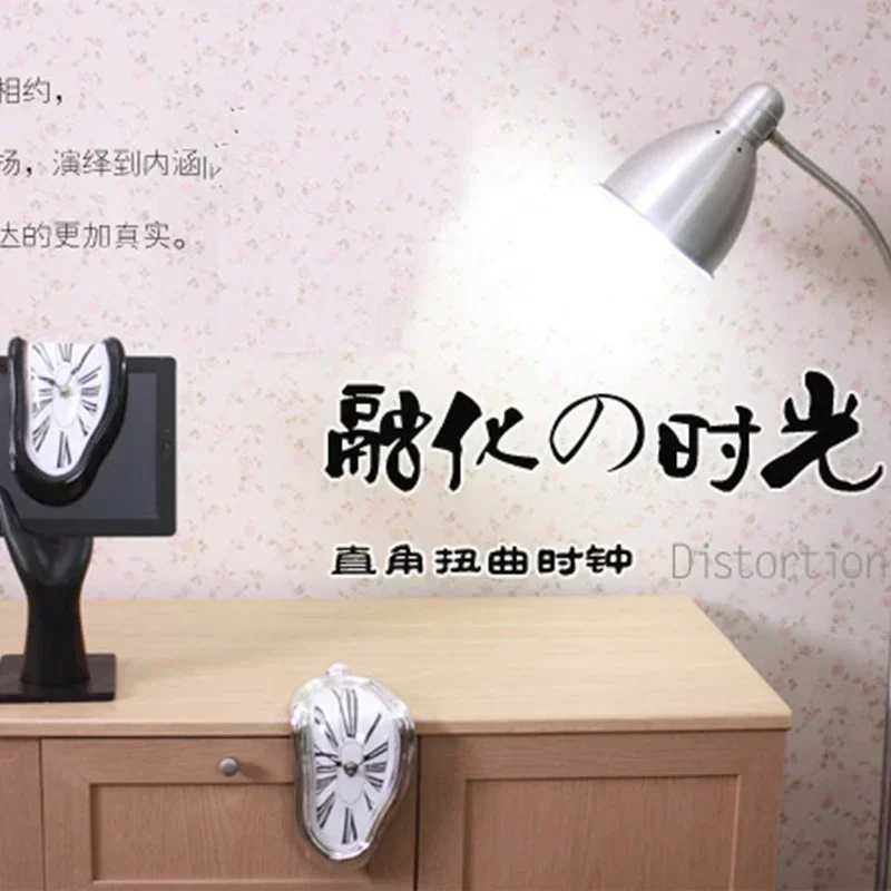 2026 New Novel Surreal Melting Distorted Wall Clocks Surrealist Salvador Dali Style Wall Decororation Home Garden Clock D260318