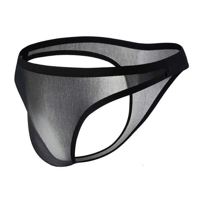 Men S Thongs G Strings Sexy Men Seamless Underwear Ultra Thin Ice Silk Panties Underpants Man Bikini Briefs Jockstrap
