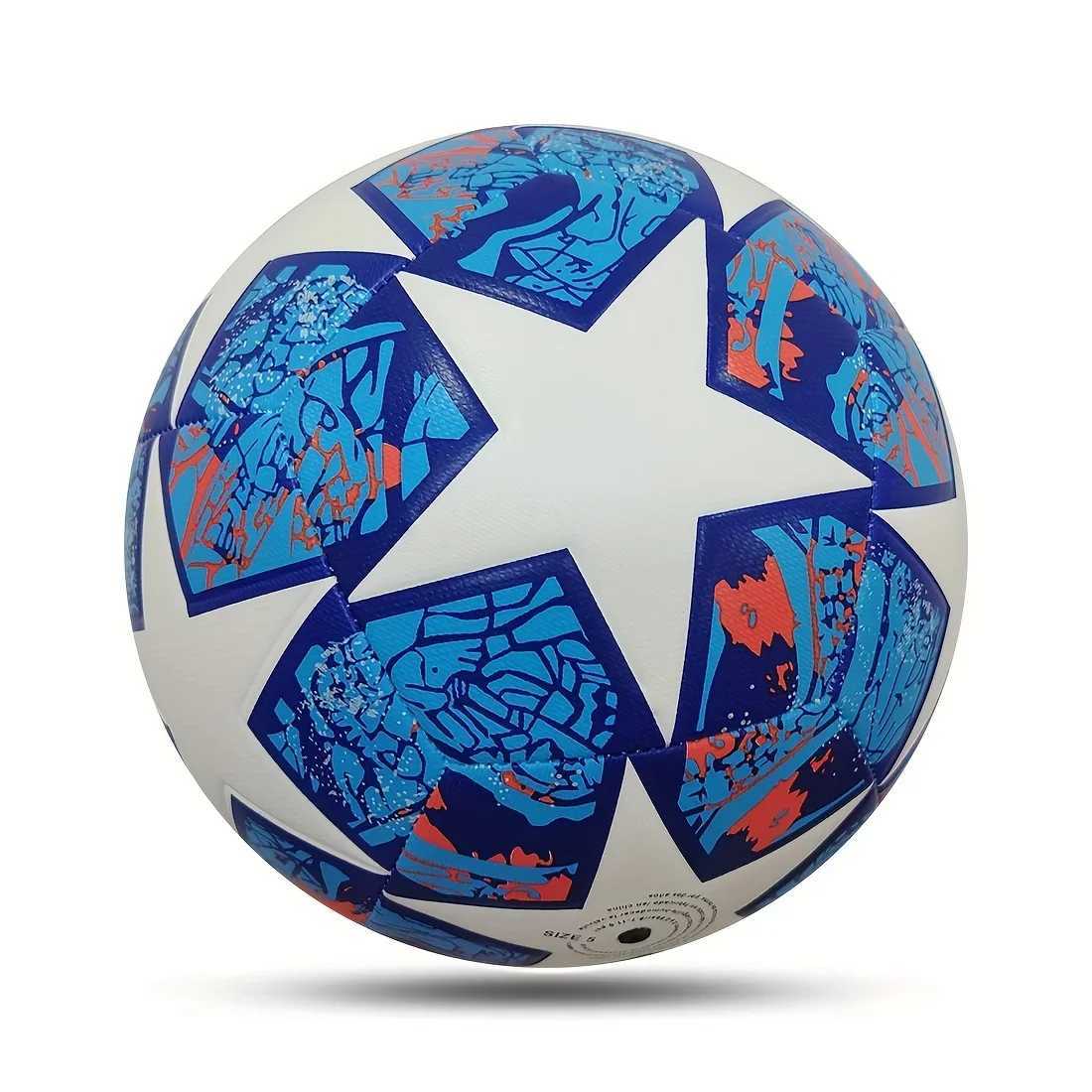 1Pc Classic Size 5 Soccer Ball Handmade PU Leather Soccer Ball Durable Kicking Outdoor Sports Training Game Football M260318