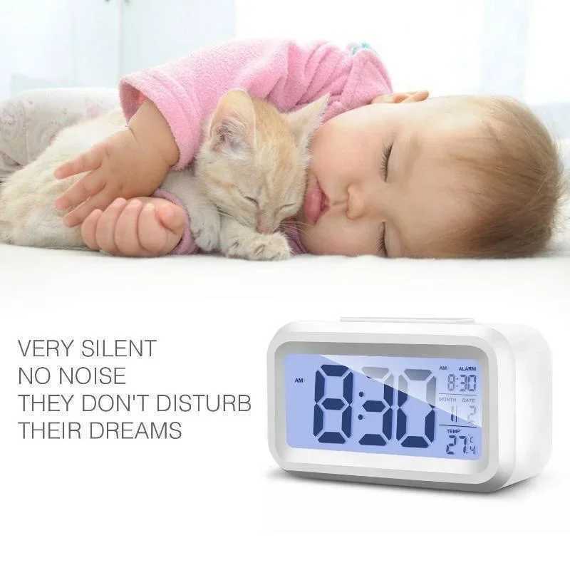 Digital LCD Alarm Clock with Calendar Thermometer D260318