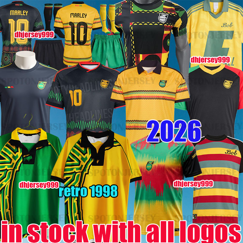 2026 Jamaica soccer jerseys World Cup national football team Bob Marley 10 training shirt 1998 Retro Kit Jamaica 2026 jamaique kids kit pre match lifestyle