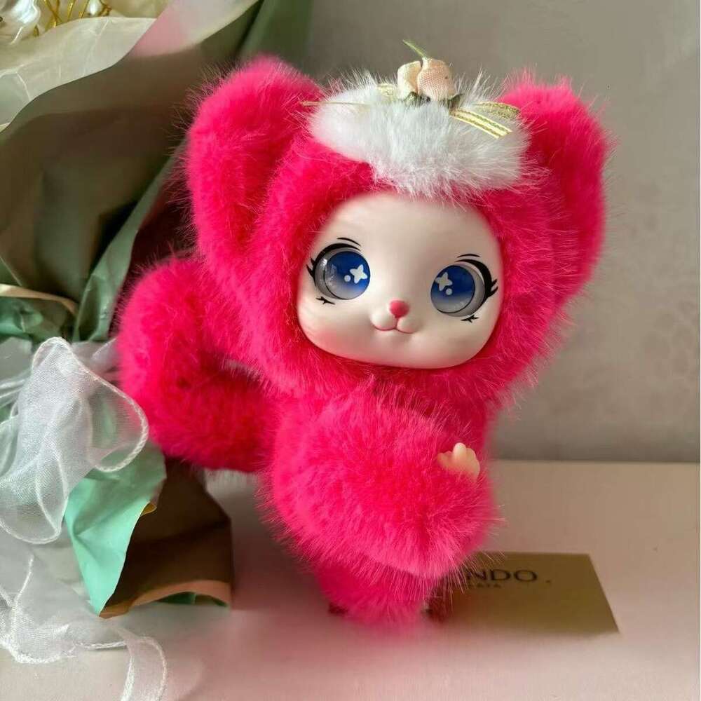 Trendy Cute Items Adorable Vinyl Doll Pendants Plush Toys Lali Figurine Decorations Bag Charms Keychains QIAOWANTONG