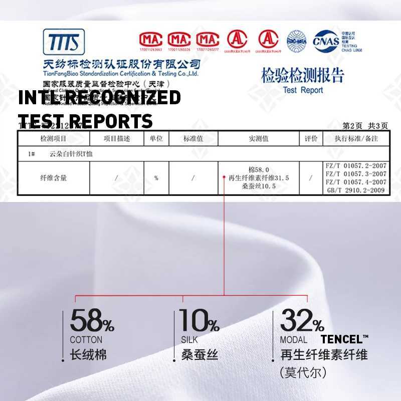 High-end New 10 Silk Mercerized Cotton Women T-shirt Luxury Tee Short Sleeve Silky Feeling Summer Wear 2025 Tops V / O-neckT260317