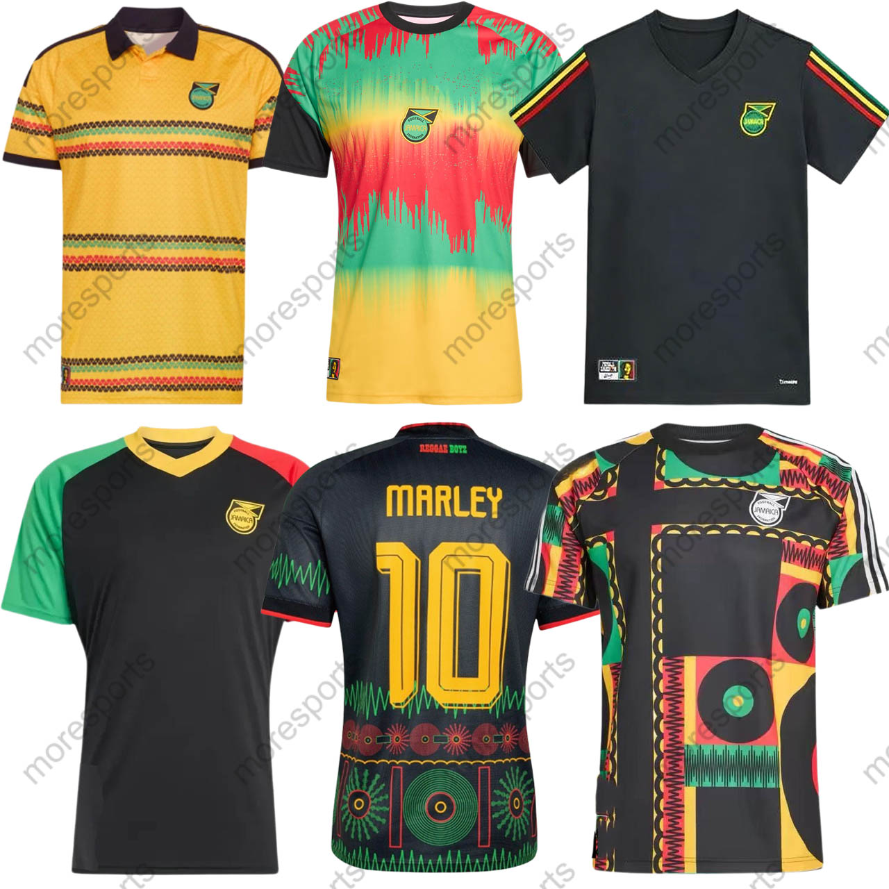 Maglia Da Calcio Giamaica 2026 Marley Leon Bailey Kit Da Allenamento Pre-Partit…