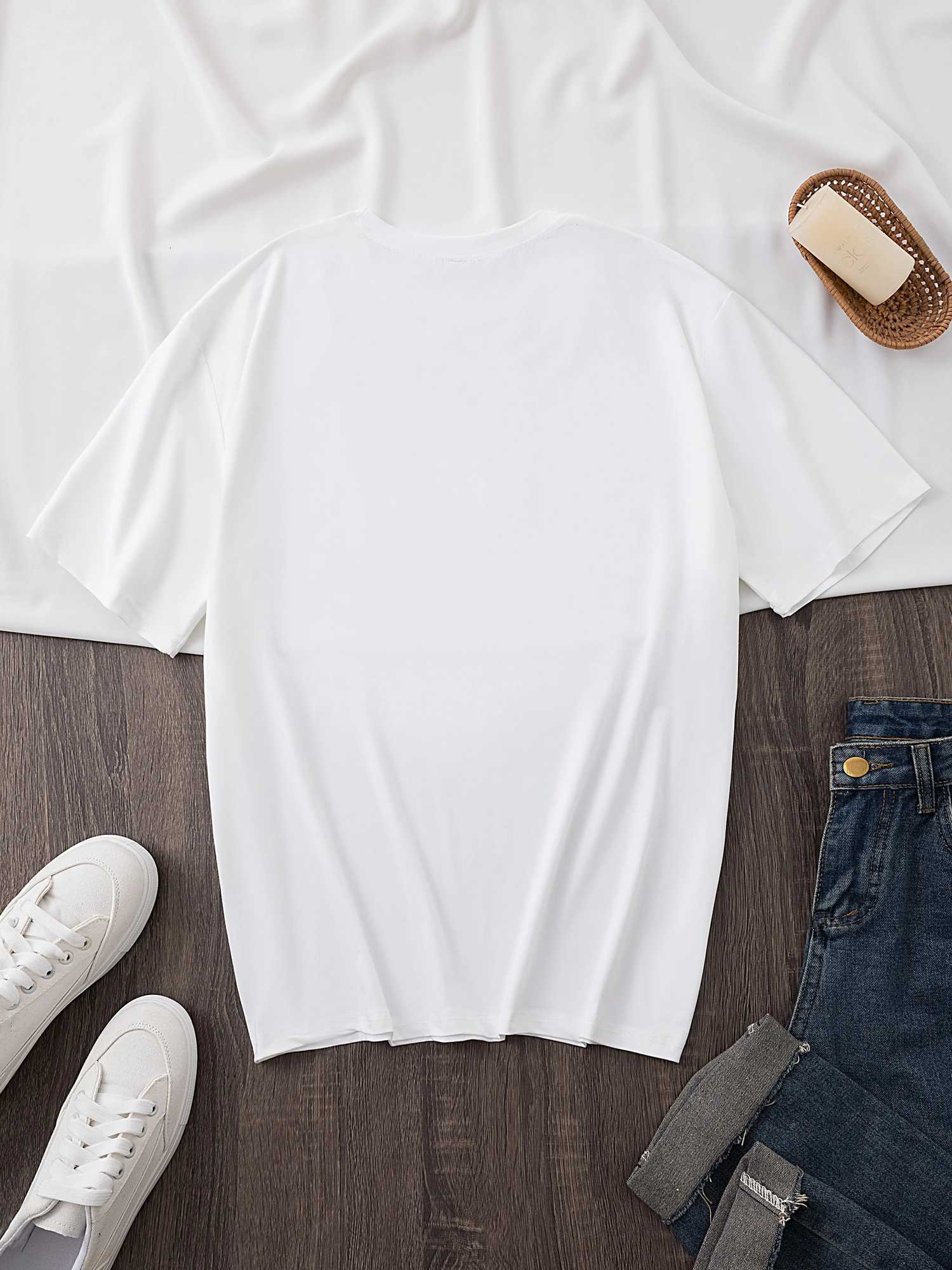 WomenS Casual Crew Neck T-Shirt Fashion Tee with Its A Tea Shirt Alphabet Cartoon Teacup Pattern Printed Summer ClothingT260317