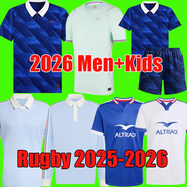 Maillot de foot MBAPPE 2026 World Cup French Soccer Jerseys OLISE 26 27 shirt EKITIKE SALIBA maillots de enfants MEN kids top kit France Rugby 120th Anniversary Jersey