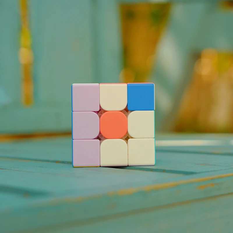 3x3 Speed Cube Magic Puzzle Kid Toy Matte Finish Professional Cube Single Magnetic Beginner Cube fBirthday Gift for Boys/Girls H260314