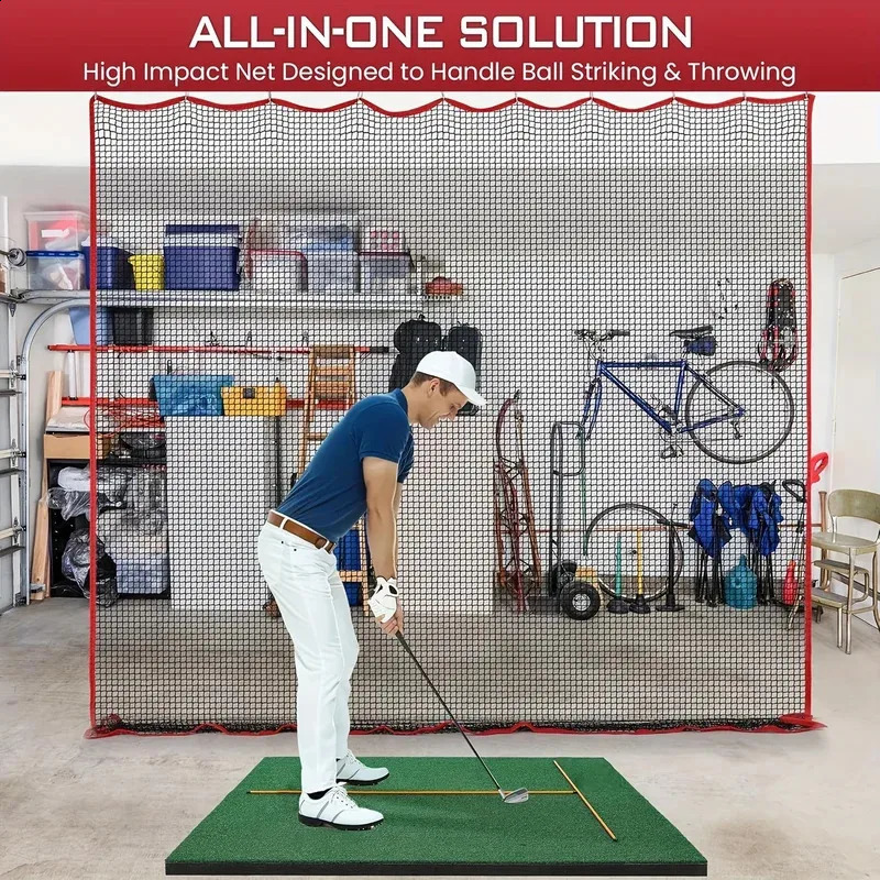 Golf Net10x10Foot Practice Net and Sports NetHigh Impact Hitting Barrier NetHeavy Duty Ball 260317