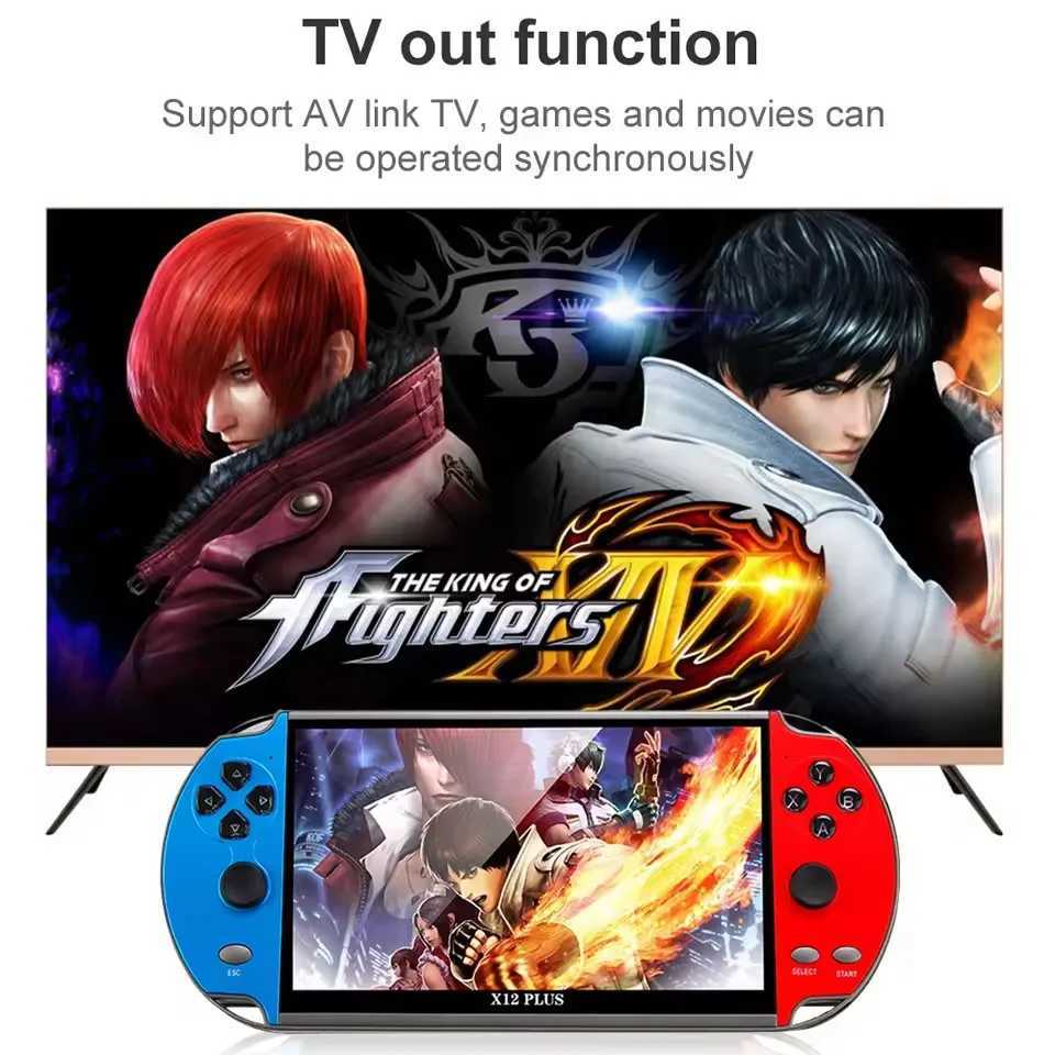 X7 X12 Plus Retro Handheld Video Game Console Linux System 43 51 71 Inch IPS Screen Portable Pocket Video Player SwitchT260316 - view 3