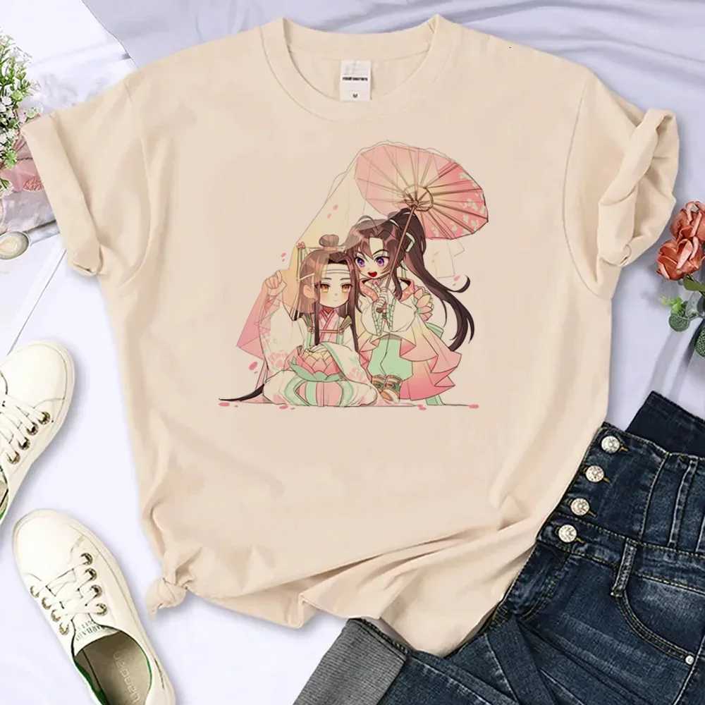 Mo Dao Zu Shi T-shirts Women Japanese Manga Summer Top Female Manga Clothing Personalized Loose Round Neck T Shirt TopT260317