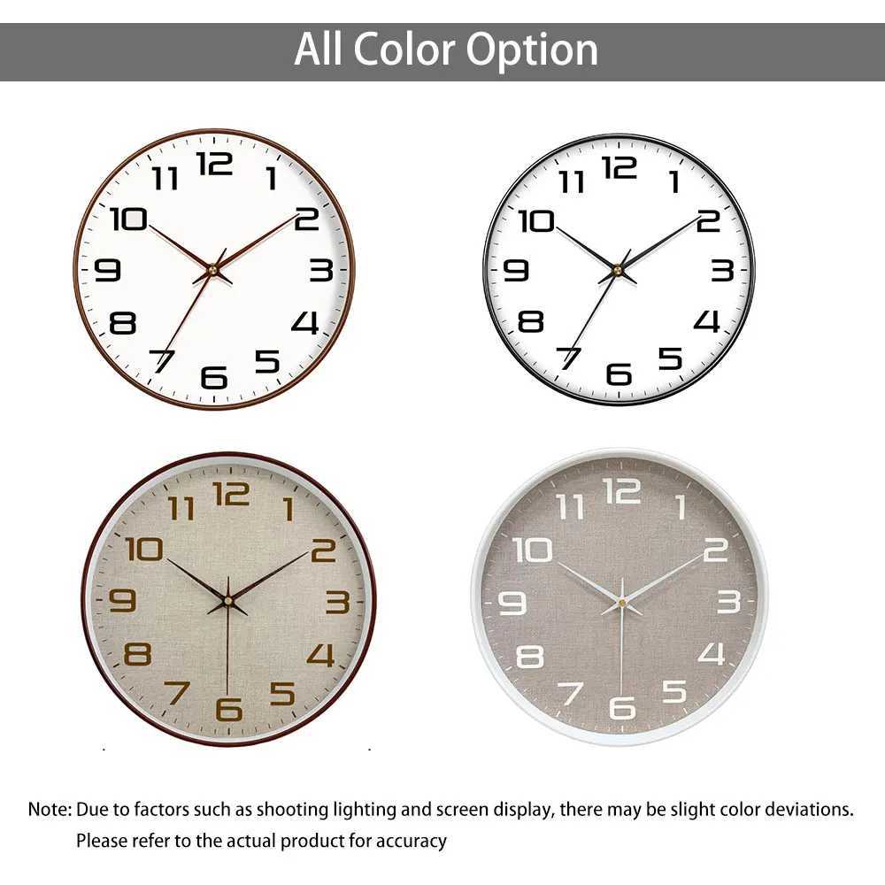 Classic Round Wall Clock Large Clear Readability Numerals Home Office Living Room Decor Offering Elegant Vintage Clock D260318