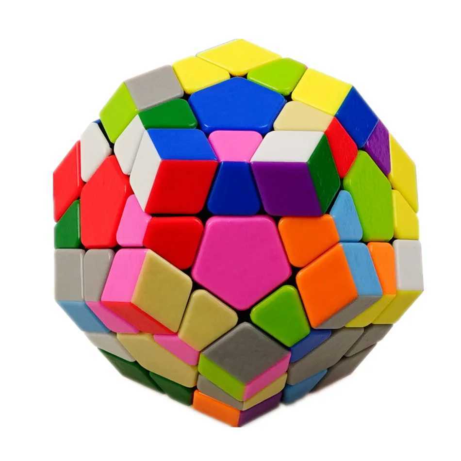 Shengshou 3x3 Megaminxeds Cube Stickerless 3x3x3 Gem Magic Cube Frosted 3Layers Speed Professional Megaminx Puzzle Toys H260314
