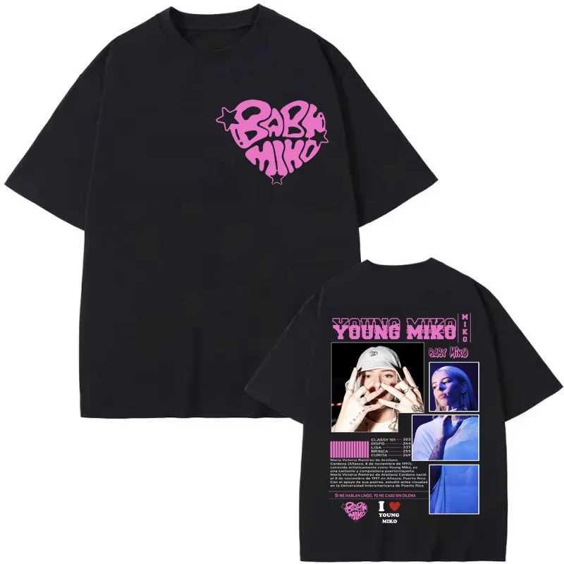 Young Miko Baby Miko Merch T-shirt Men Women Fashion Aesthetics Short Sleeve T Shirt Summer Casual Loose Pure Cotton T-shirtsT260317