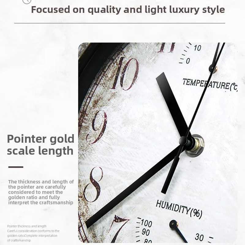 12 Inch Outdoor Waterproof Wall Clock Bathroom Kitchen Patio Shop Living Room Decorative Wall Clock Stylish Silent Wall Clock D260318