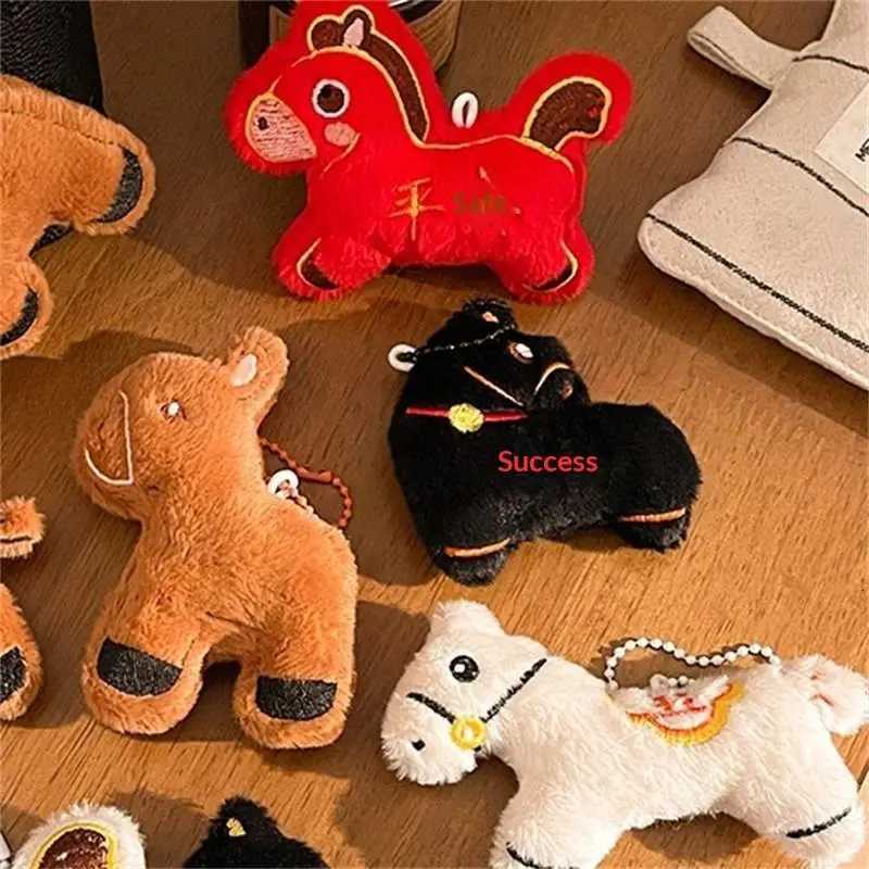 Blessing Souvenir for Chinese New Year Adorable Pony Mascot Plush Doll Stuffed Toy Keychain Pendant H260318 - view 6