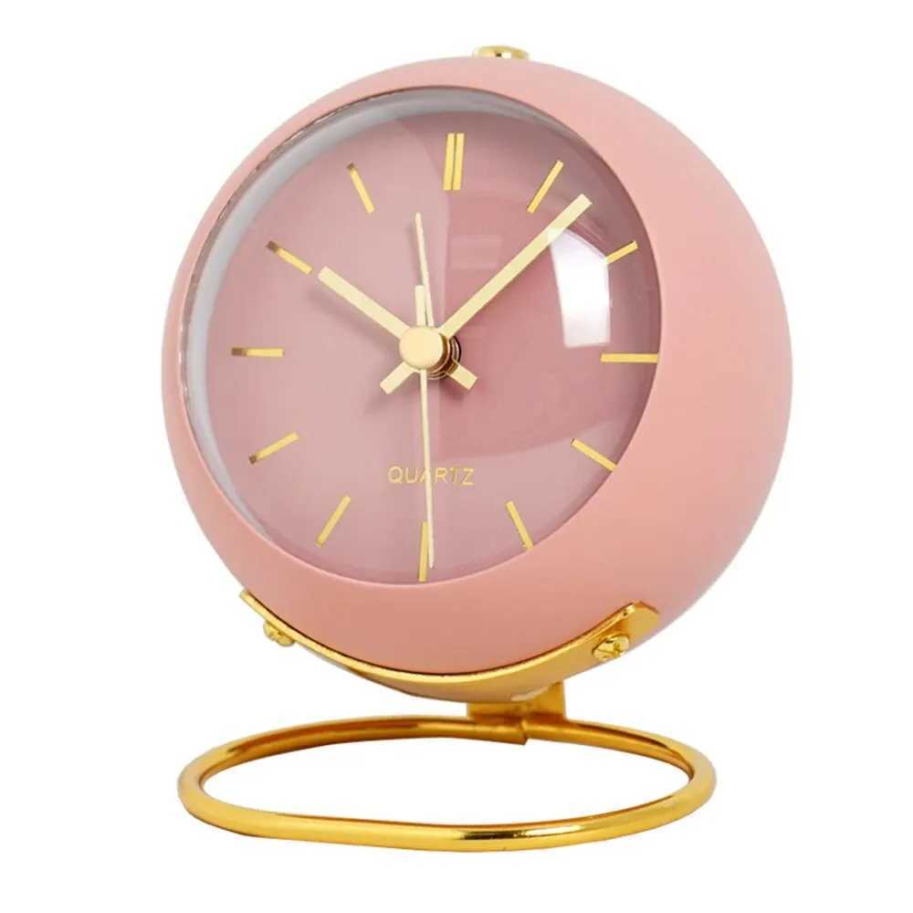 Nordic Creative Electronic Desk Clock Minimalist Childrens Alarm Clock New Desktop Bedside Student Silent Luminous Pointer D260318