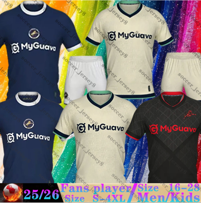 2025 2026 millwall soccer jerseys the lions london Home Away football shirts 25 26 men kids kit lee gregory ryan tunnicliffe tom elliott aiden FLEMMING george saville