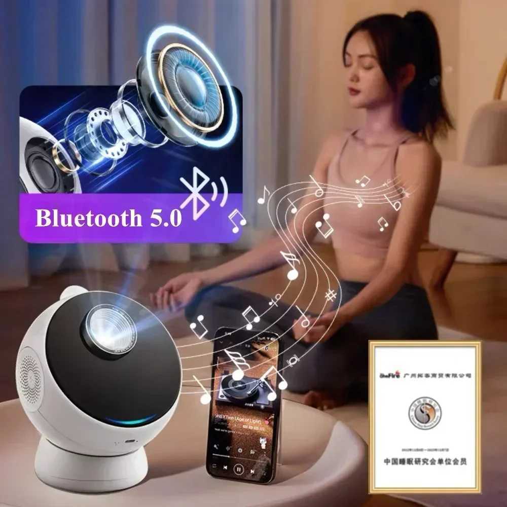 Home Planetarium Star Projector Galaxy Starry Projector Night Light 360 Adjust Bluetooth Speaker For Bedroom Kids Birthday Gift H260318