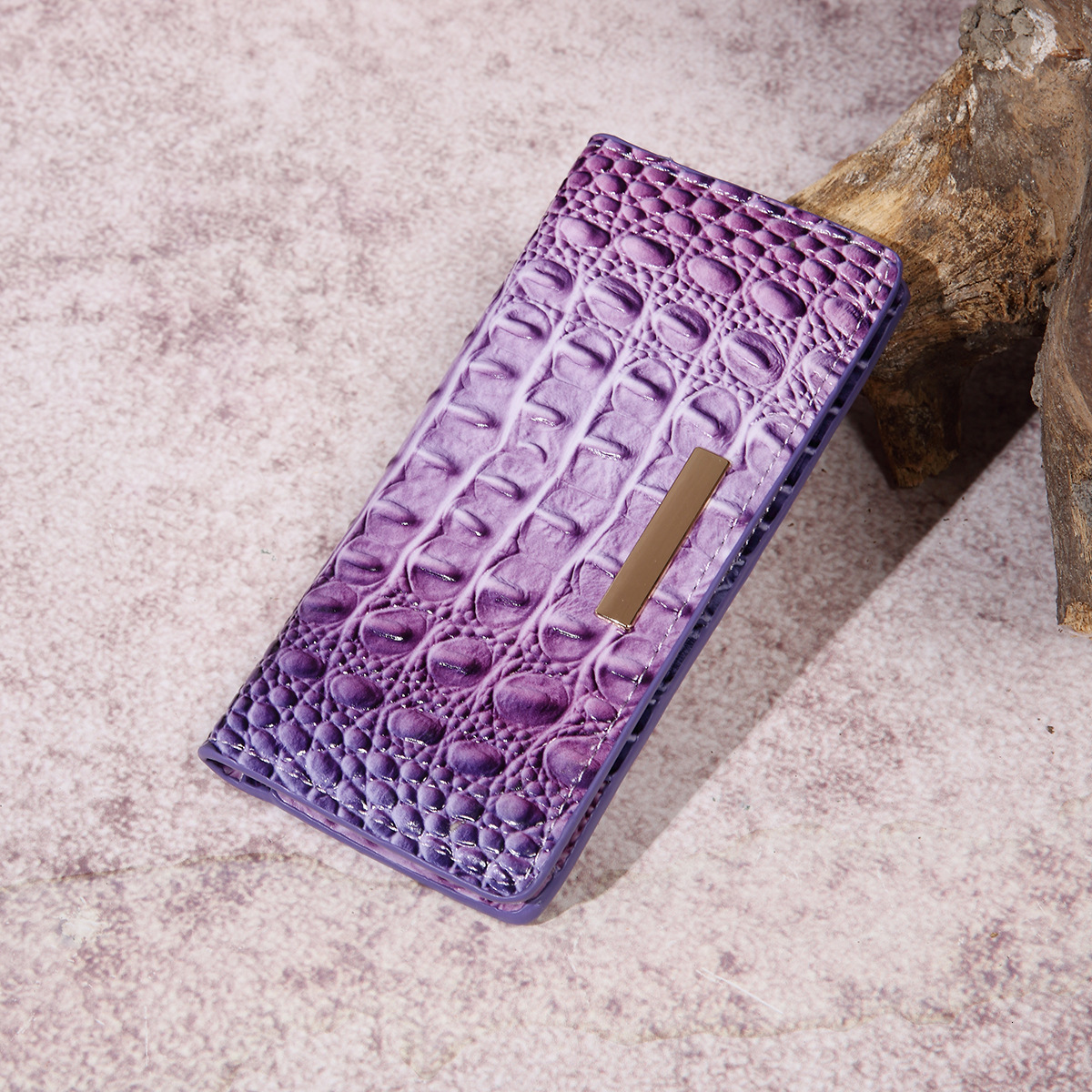 Fashion European and American Retro New Multicolor Women's Wallet Clutch Crocodile Pattern Brahmin Wallet Cross-border Amazon 036