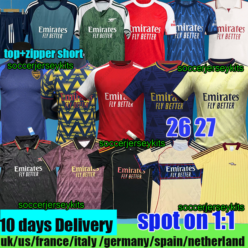 arsenallfootball kits 25 26 kits RICE GYOKERES soccer jerseys SALIBA Gunners MARTINELLI G. JESUS ARSen MAHARISHI jersey SAKA football shirt ODEGAARD No More Red kit