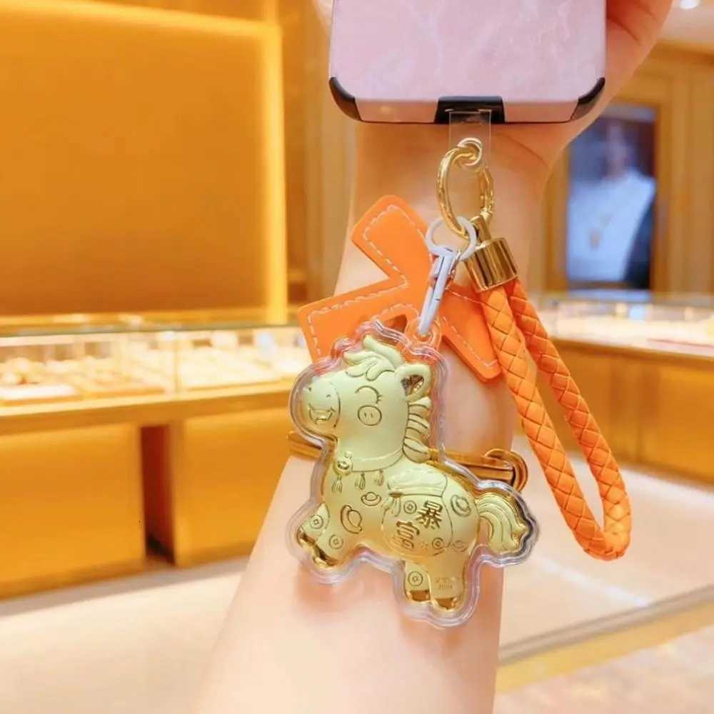 Backpack Pendant New Horse Keychain Bow Lucky Mascot New Year Pendant Chinese Style Hanging Zodiac Key Ring Mobile Chain H260318 - view 4