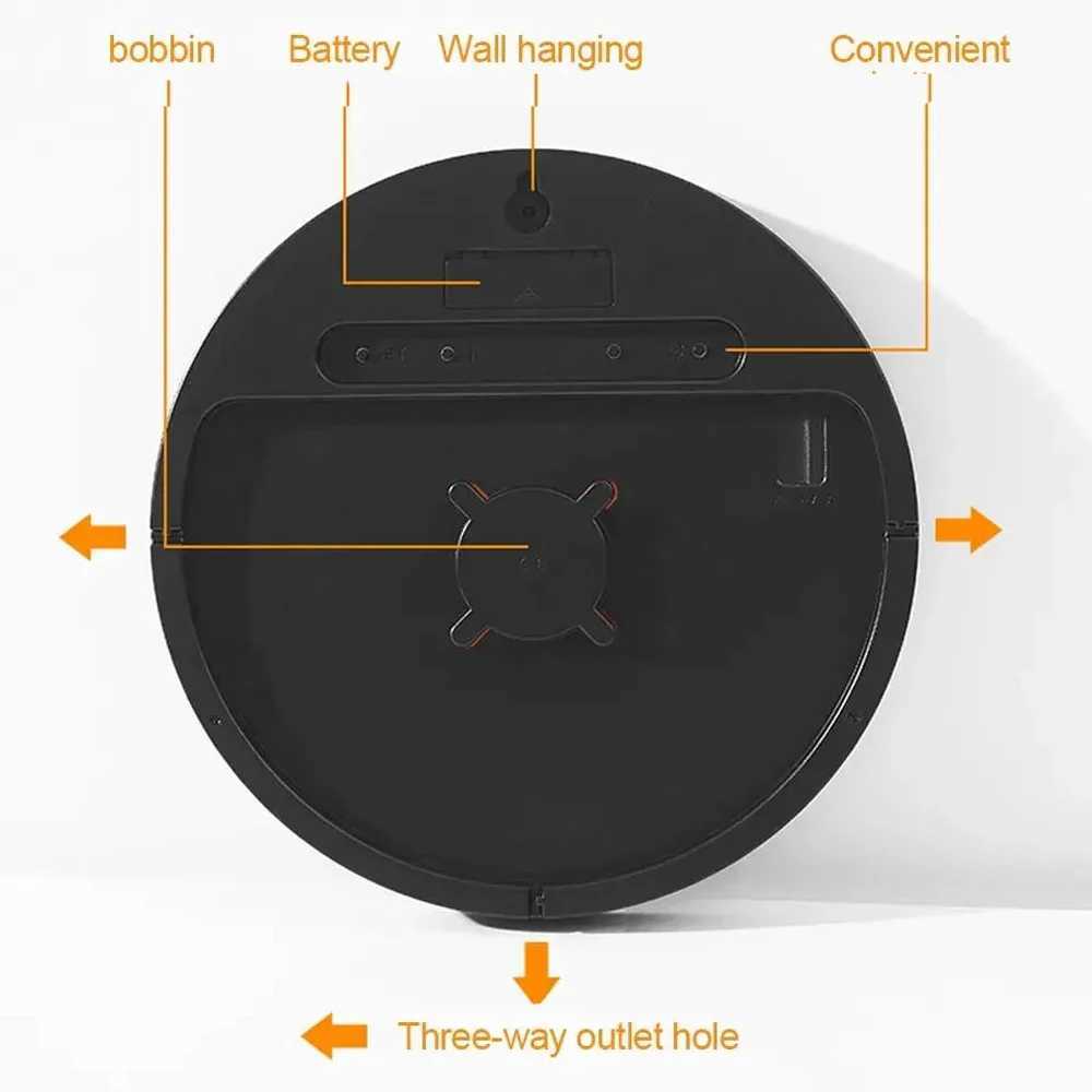 Remote Control LED Wall Clock with Dual AlarmsCalendarTemperature and HumidityBrightness Adjustable D260318