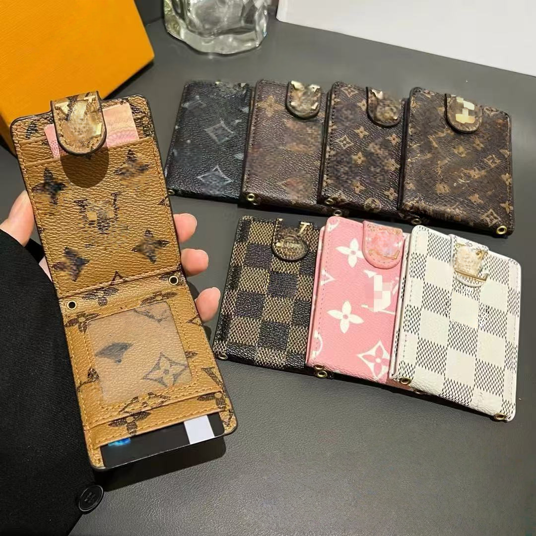 Designer Short Leather Wallets Womens Mens Wallets Coin Purse Small Bag Luxury Wallet Press Button Flip Classic Card Holder Wallet