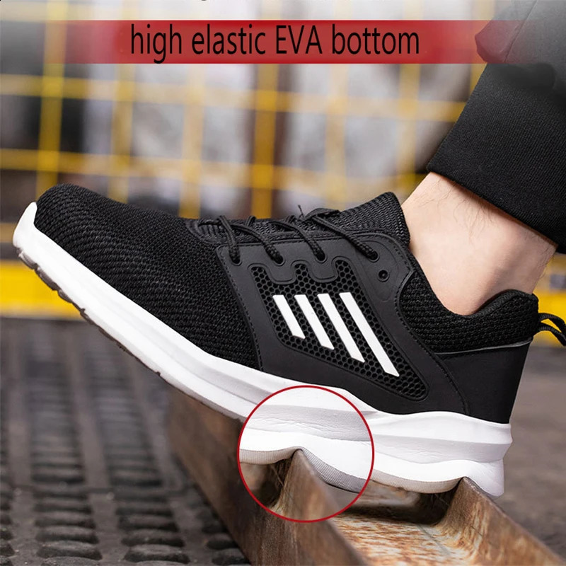 Unisex Mesh Steel Toe Cap Summer Safety Shoes For Men Light Breathable Sneaker Comfortable Indestructible Hombre Work Footwear 260318