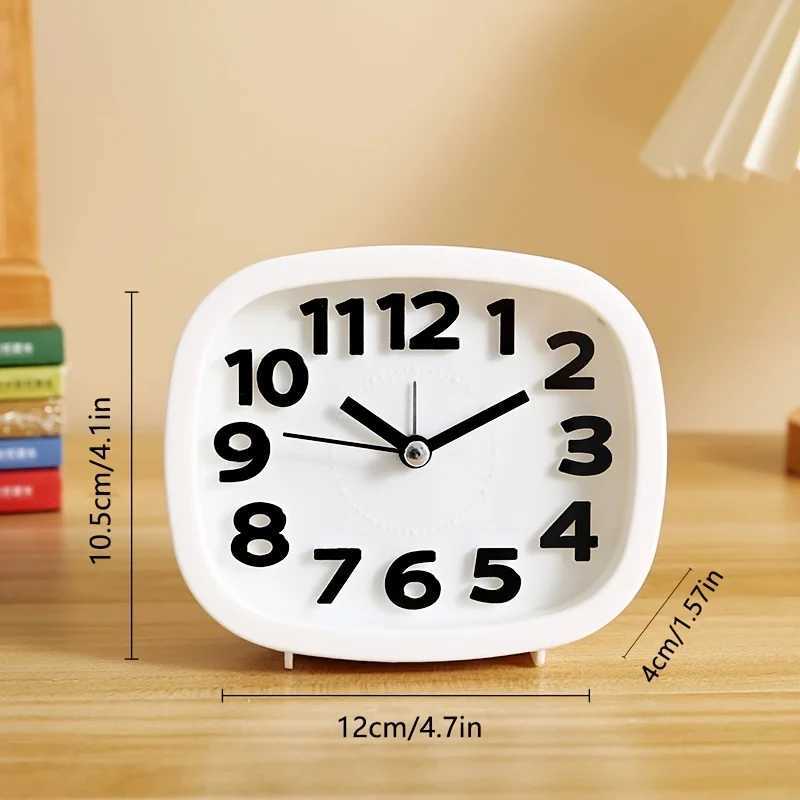 Mini Mute Alarm Clocks Battery Bedside Desk Table Home Decor Kid Gifts Portable D260318
