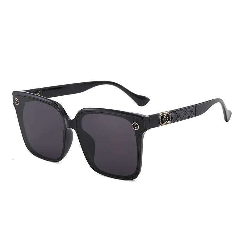 Box Women's New Sunglasses Online Celebrity Trend Big Face Slim High Sense Of Luxury Street Glasses.