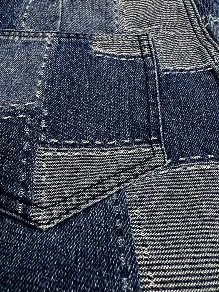 Autumn Clothes Womens Jeans Buttoned Contrast Color Streetwear Pants Wide Leg Loose Female High Waist Denim Trousers BottomsT260317