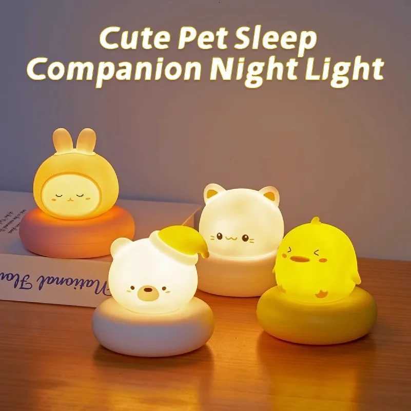 Cute Cartoon LED Night Light with Multi Level Dimming Touch Control Baby Bedside Lamp Essential for Nursery Room Decoration H260318