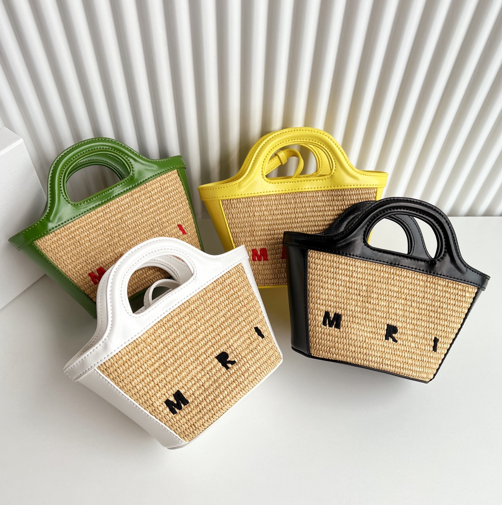 Mini Straw Basket bag Designer bag Summer Raffias rattan bag Womens mens weave Beach bag Luxury handbags woven Shoulder bags tote high quality vacation travel bag