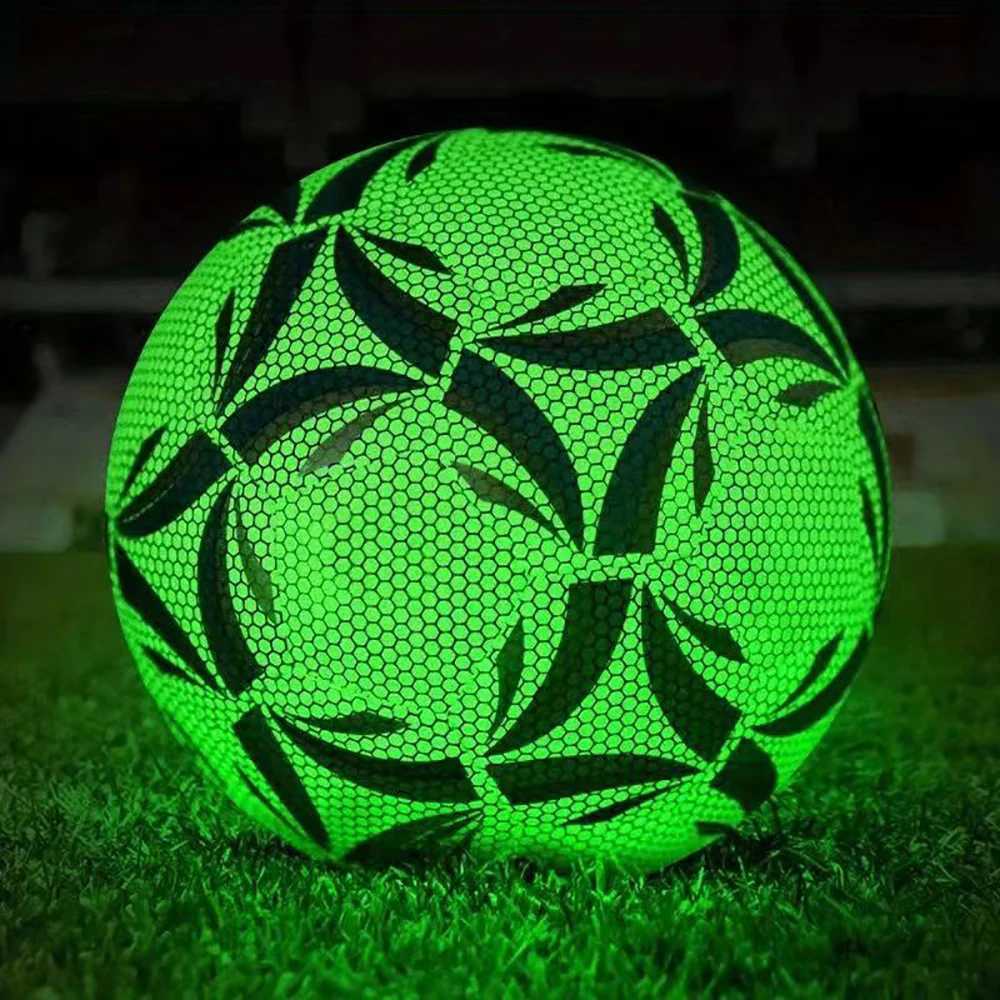 Size 5 Glowing Soccer Ball Durable Football For Competition Training For Indoor And Outdoor M260318