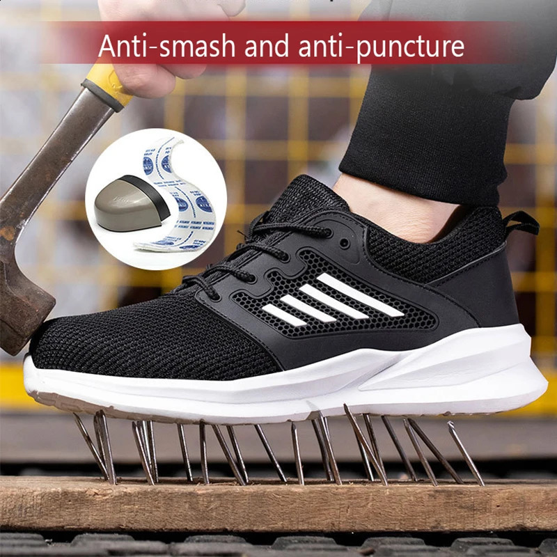 Unisex Mesh Steel Toe Cap Summer Safety Shoes For Men Light Breathable Sneaker Comfortable Indestructible Hombre Work Footwear 260318