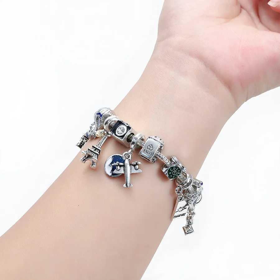 Fashion New Design Crystal Bead Charm Colorful Enamel Handmade Diy Charm Beads toys for Women Childs H260318 - view 5