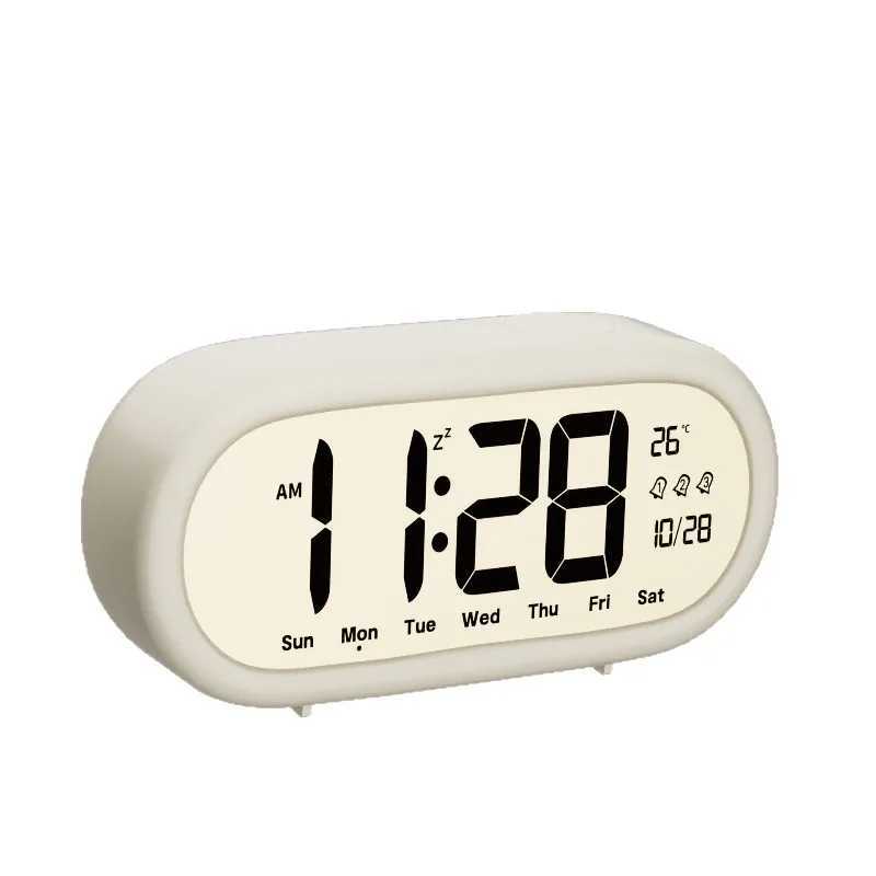 1PC Alarm Clock for Students Large Screen Clear Numbers New Smart Electronic Clock Desktop Childrens Home Products D2603181
