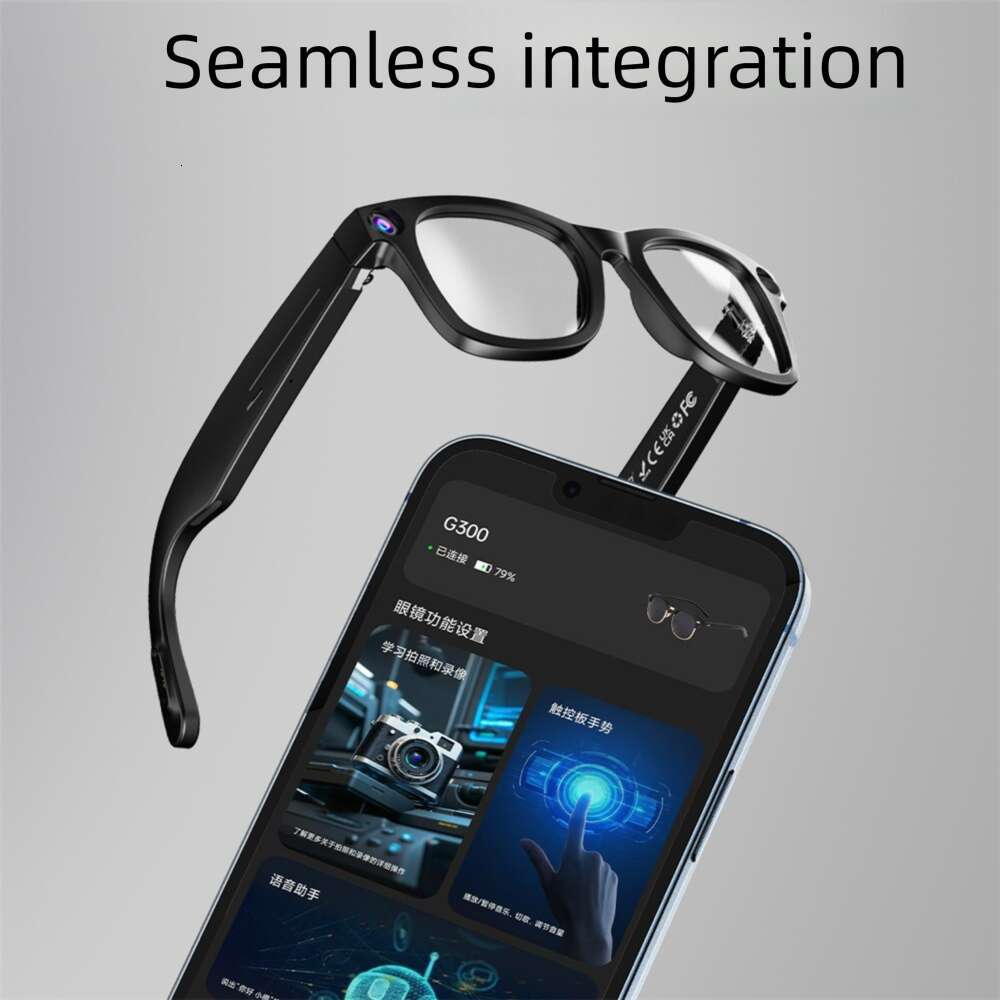 Brand AI Smart Glasses Real-time Translation Video Recording Meeting Recorder Intelligent Voice Recognition Hands-free Camera CKS