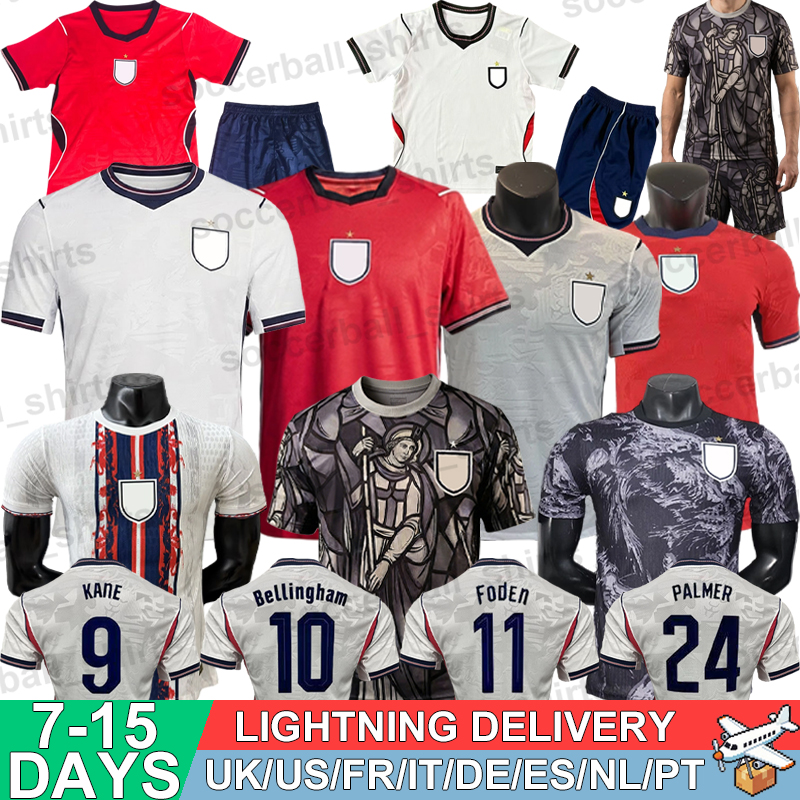England Jerseys Football Soccer Jerseys World Cup 2026 Retro Football Shirts Tops Kits SAKA EZE SHAW RICE STONES KANE GORDON Men Kids Women Fans Player 3XL 4XL