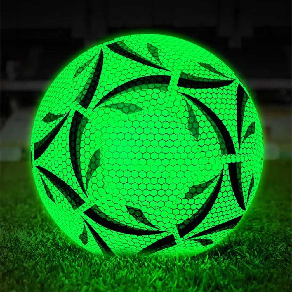 Size 5 Glowing Soccer Ball Durable Football For Competition Training For Indoor And Outdoor M260318