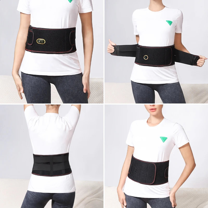 Heated Waist Massager Red Light Therapy Lumbar Support Protection Vibration Kneading Winter Home Warmth Belt Adjustable n 260318