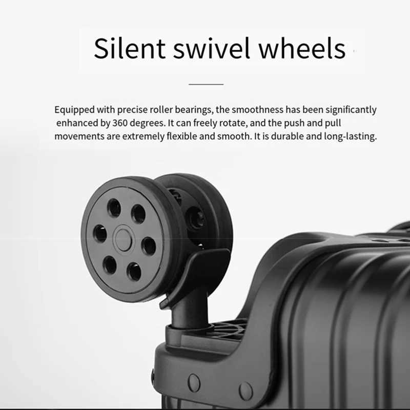 All-aluminum magnesium alloy telescopic suitcase 24-inch luggage business travel case metal combinatilock bag 20-inch carry-o H260316