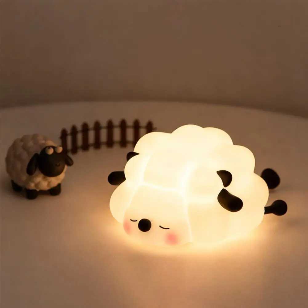ute Silicone Squishy Night Lamp Fox Rabbit Dimmable Nursery Nightlight Rechargeable Timing Bedside Table Lamp With Touch Sensor H260318