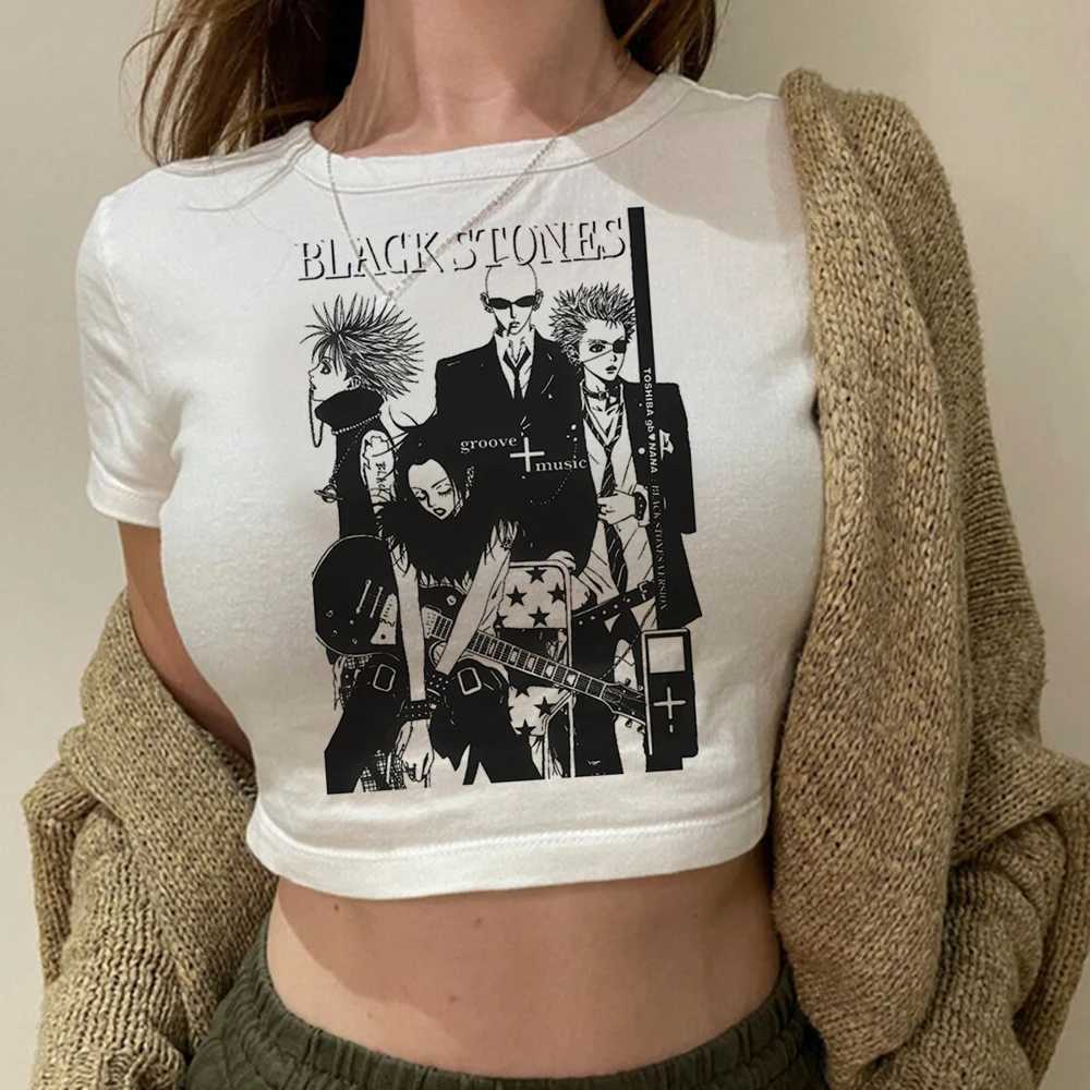 Cropped Summer Nana Anime Kawaii Cartoon T-shirt Women Harajuku Aesthetic Corp Top Casual Tshirt Fashion Y2k Female T ShirtT260317