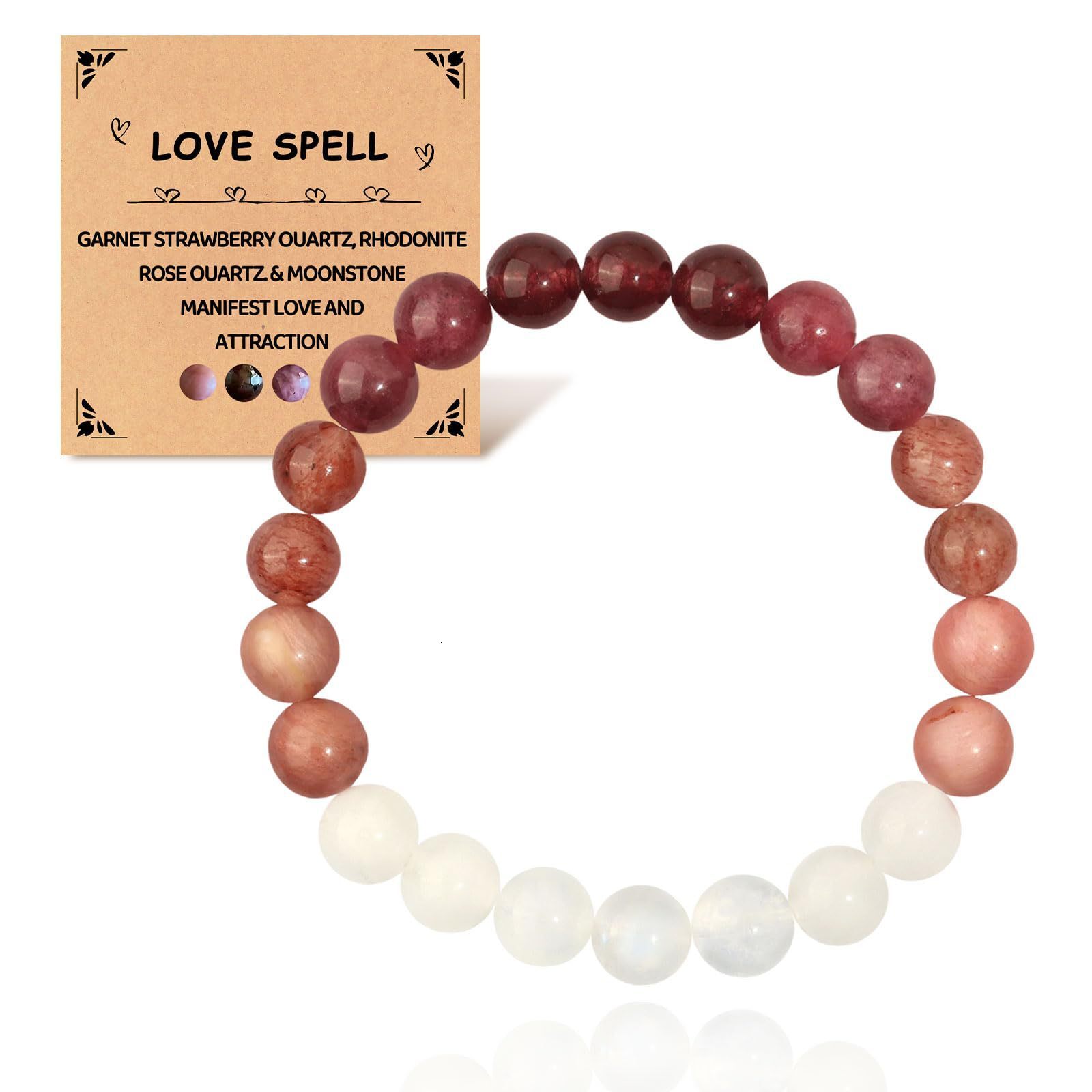 Natural Stone Crystal Beaded Elastic Cord Motivational Gift 8mm Mixed Color Chalcedony Yoga Bracelet