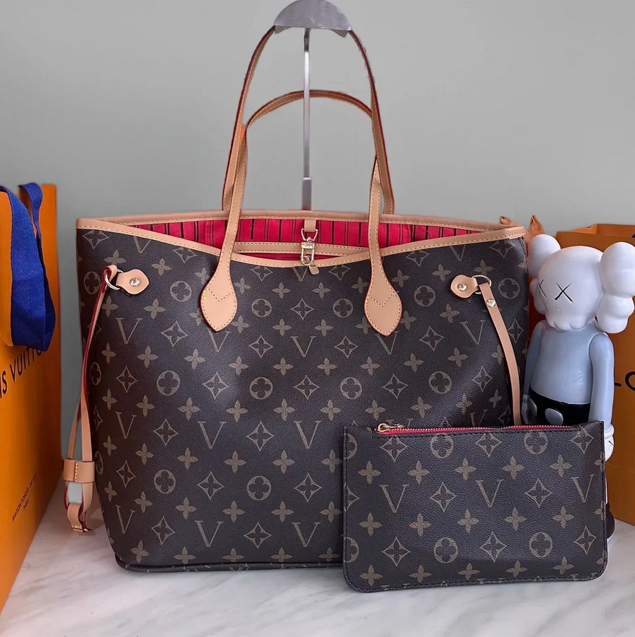 Designer Bag 2pcs Set Embossed Flower Women Handbag Shoulder Bags Fashion Composite Ladys Clutch Tote Bag shopping Female Coin Purse louisvouiton wallets backpack